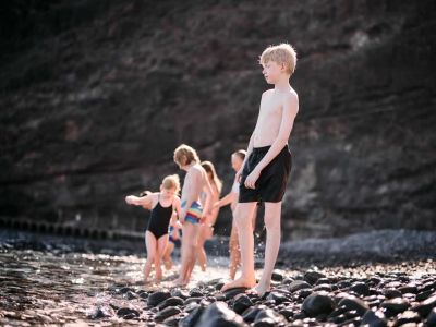badespass am hausstrand